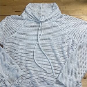 Koral Pump Open Mesh Pullover White Size Small Yoga Pilates Activewear USA